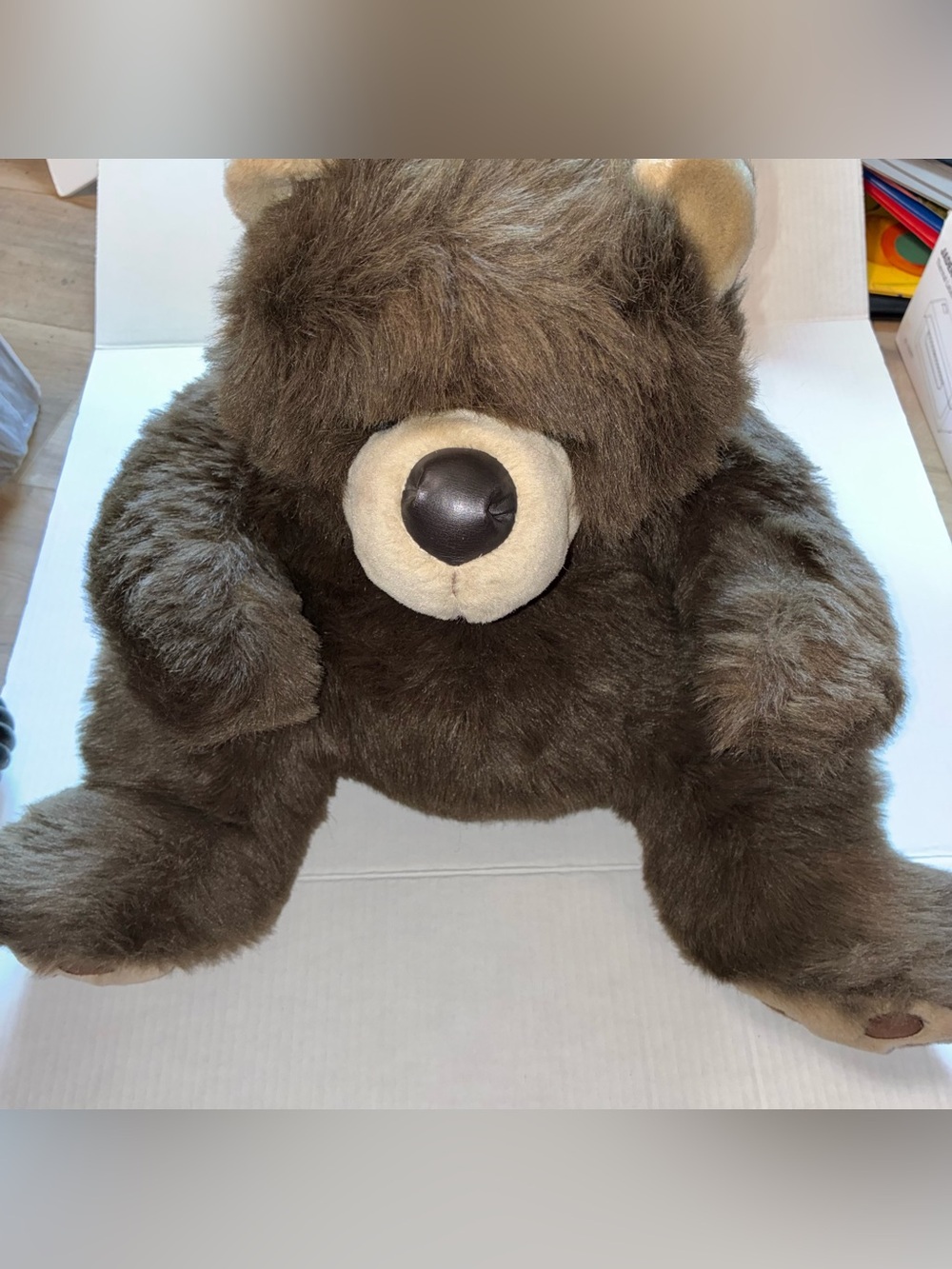Vintage Comic Bear Plush Brown Teddy Bear Stuffed 1980’s